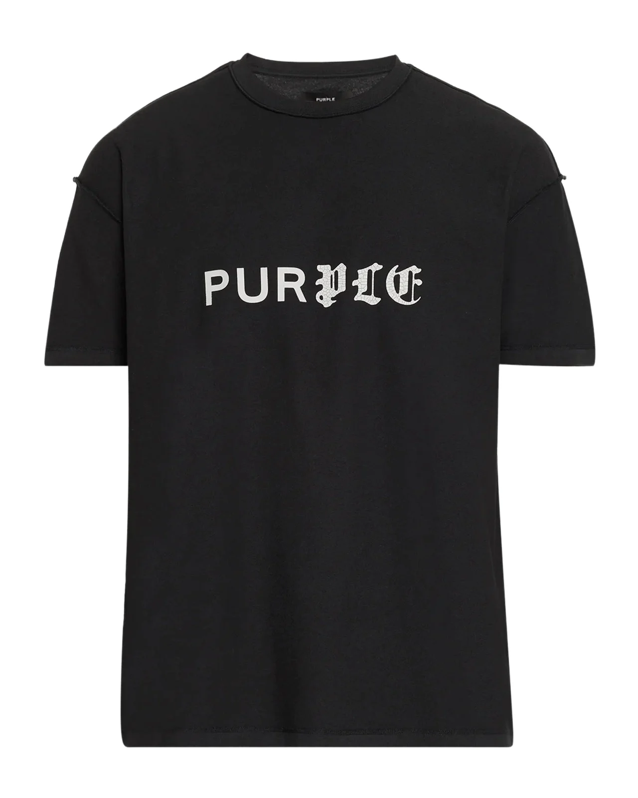 Textured Inside Out Cotton Crewneck T-Shirt Textured Inside Out Cotton Crewneck T-Shirt