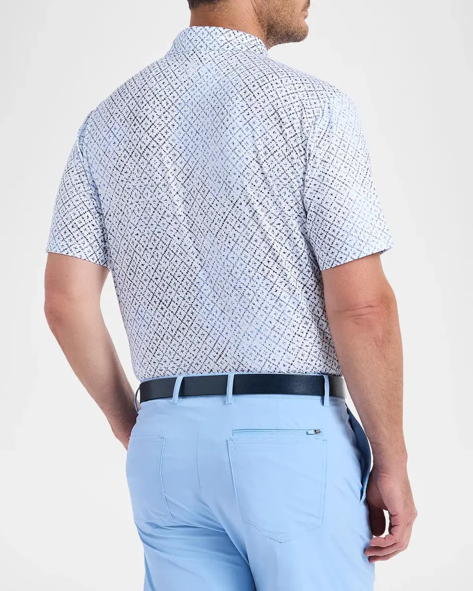 Robert Graham Dalby Geometric Knit Polo Shirt | Thumbnail 3 Robert Graham Dalby Geometric Knit Polo Shirt | Thumbnail 3