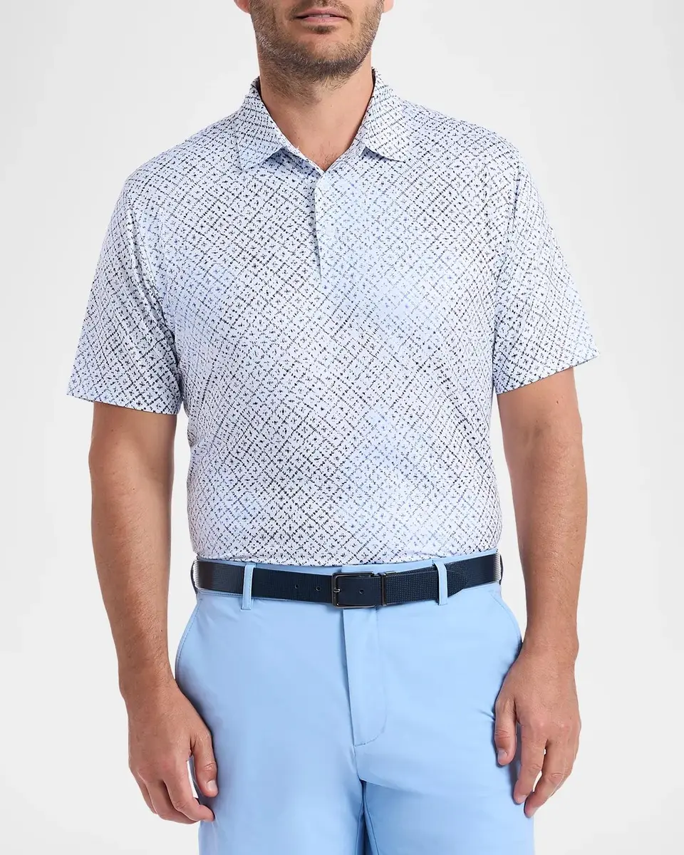 Robert Graham Dalby Geometric Knit Polo Shirt | Thumbnail 4 Robert Graham Dalby Geometric Knit Polo Shirt | Thumbnail 4