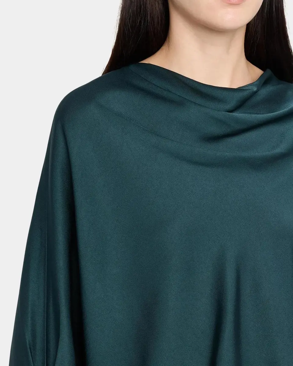 Simkhai Bearitz Draped Cowl-Neck Satin Top | Thumbnail 5