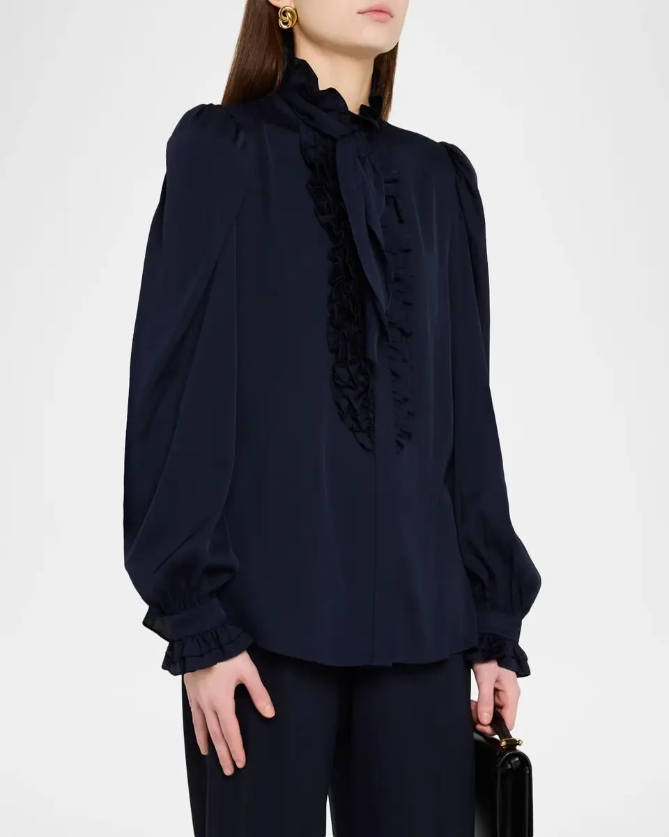 Kobi Halperin North Silk Georgette Blouse | Thumbnail 4