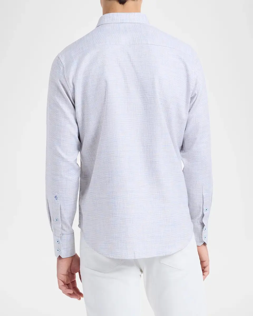 Robert Graham Edison Space-Dye Cotton Shirt | Thumbnail 3 Robert Graham Edison Space-Dye Cotton Shirt | Thumbnail 3