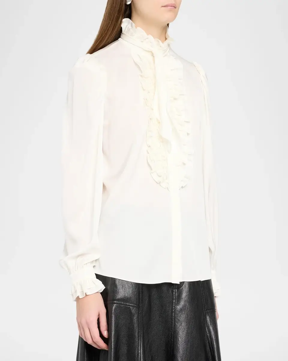 Kobi Halperin North Silk Georgette Blouse | Thumbnail 4 Kobi Halperin North Silk Georgette Blouse | Thumbnail 4