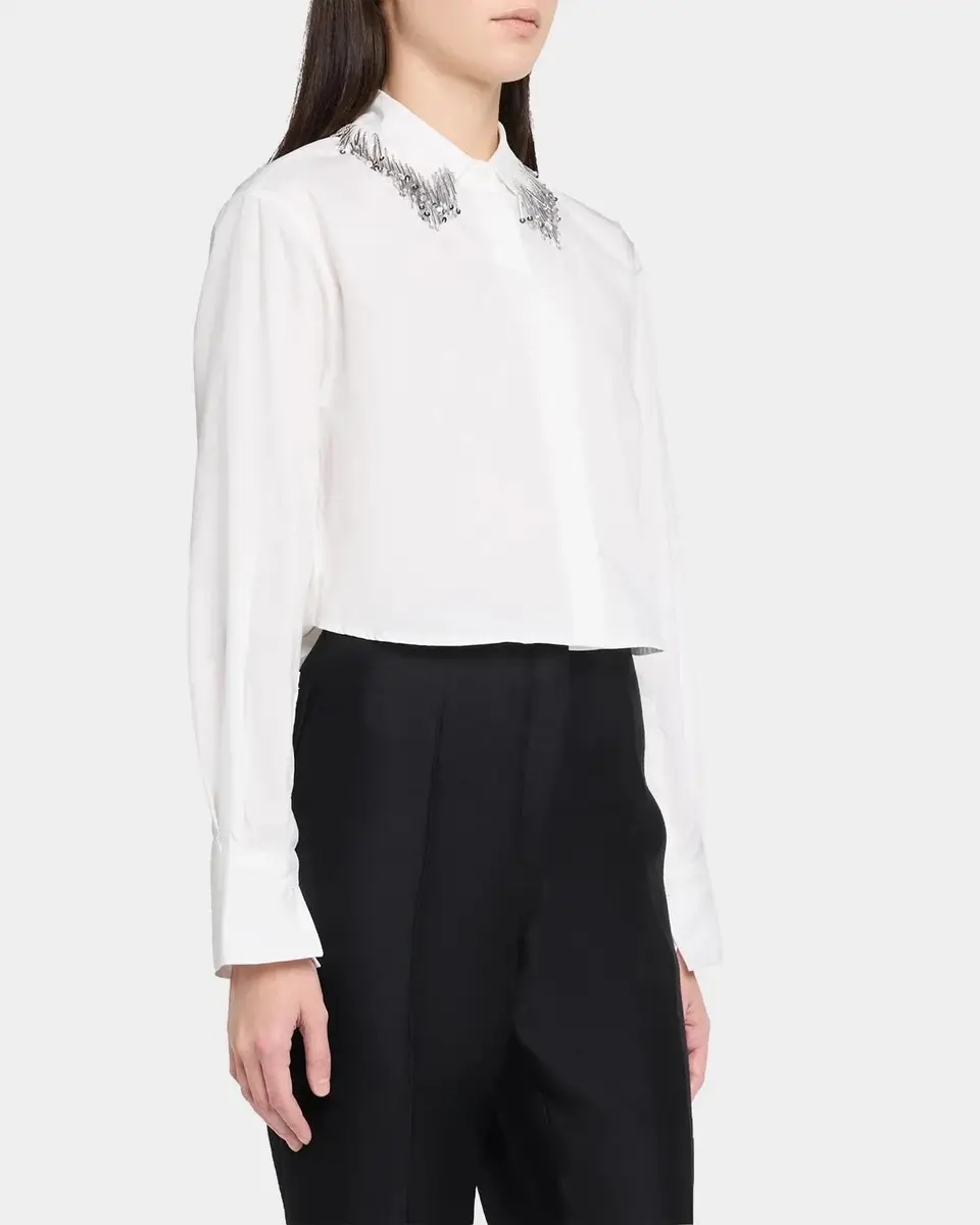 Simkhai Renata Embellished Button-Front Shirt | Thumbnail 4 Simkhai Renata Embellished Button-Front Shirt | Thumbnail 4