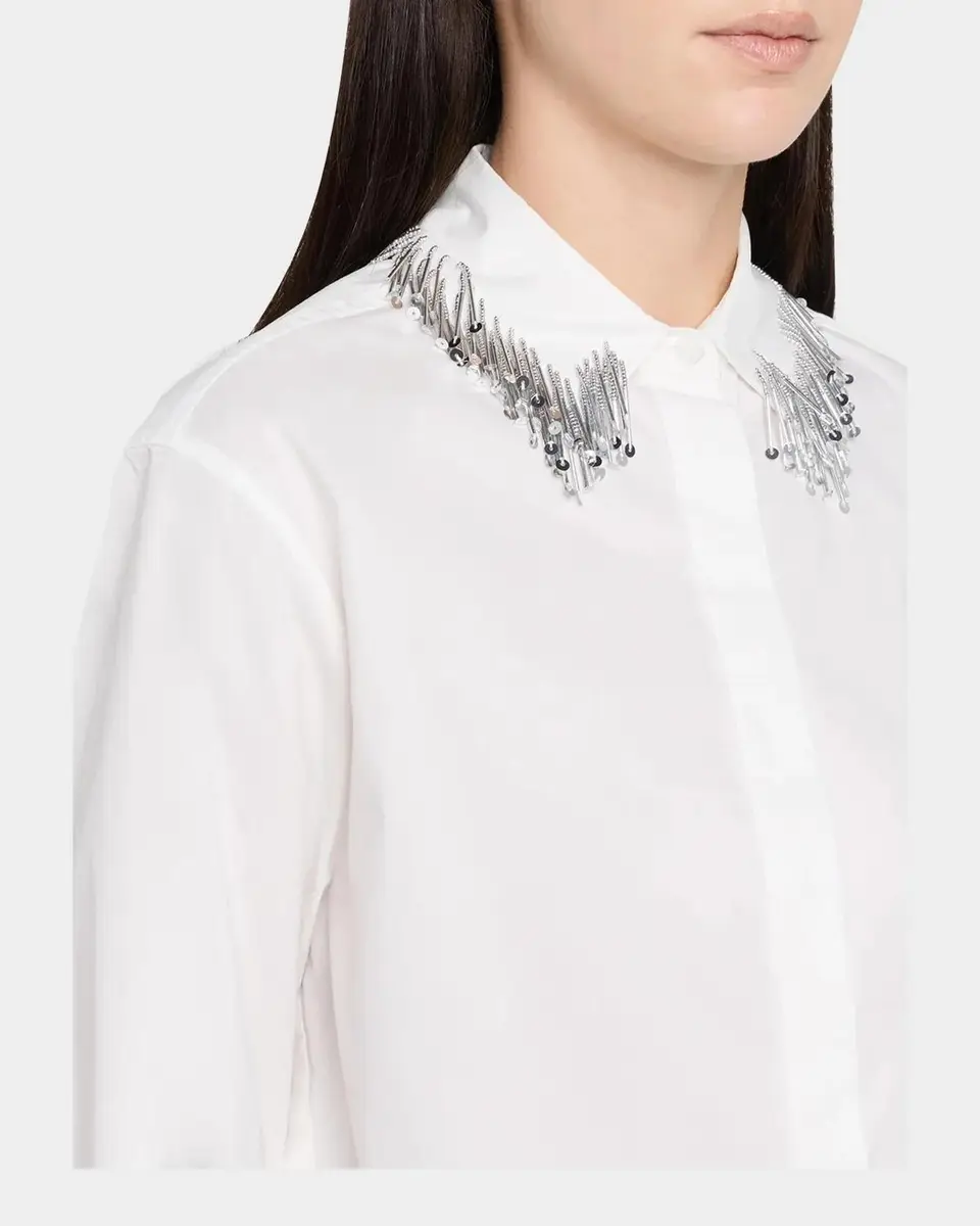 Simkhai Renata Embellished Button-Front Shirt | Thumbnail 5 Simkhai Renata Embellished Button-Front Shirt | Thumbnail 5
