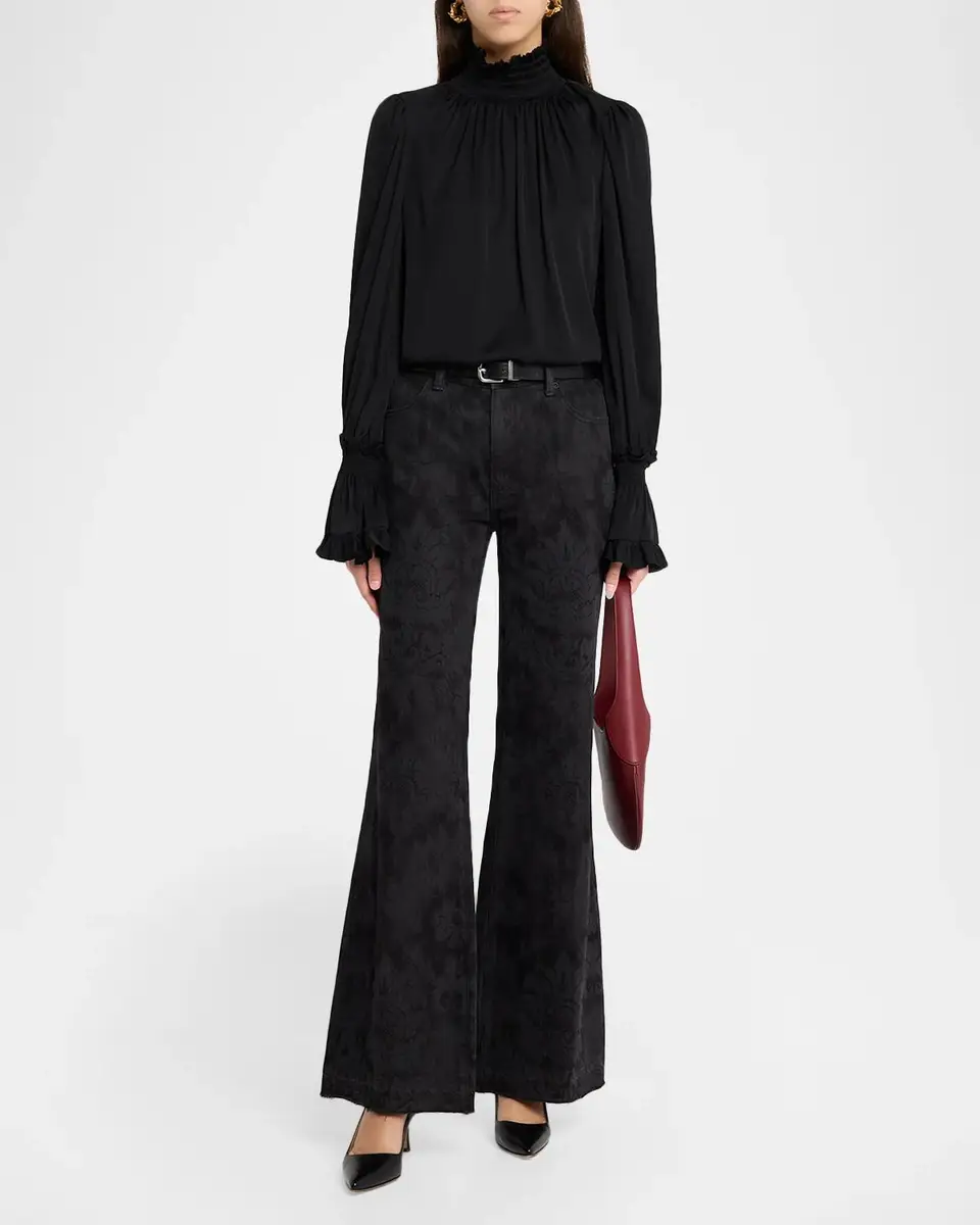 Kobi Halperin Maxine Smocked Blouse | Thumbnail 2 Kobi Halperin Maxine Smocked Blouse | Thumbnail 2