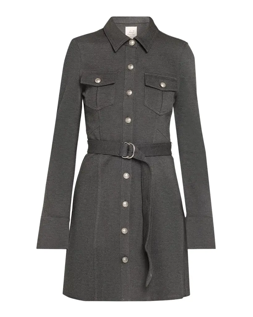 Ponte Aliza Mini Shirtdress Ponte Aliza Mini Shirtdress
