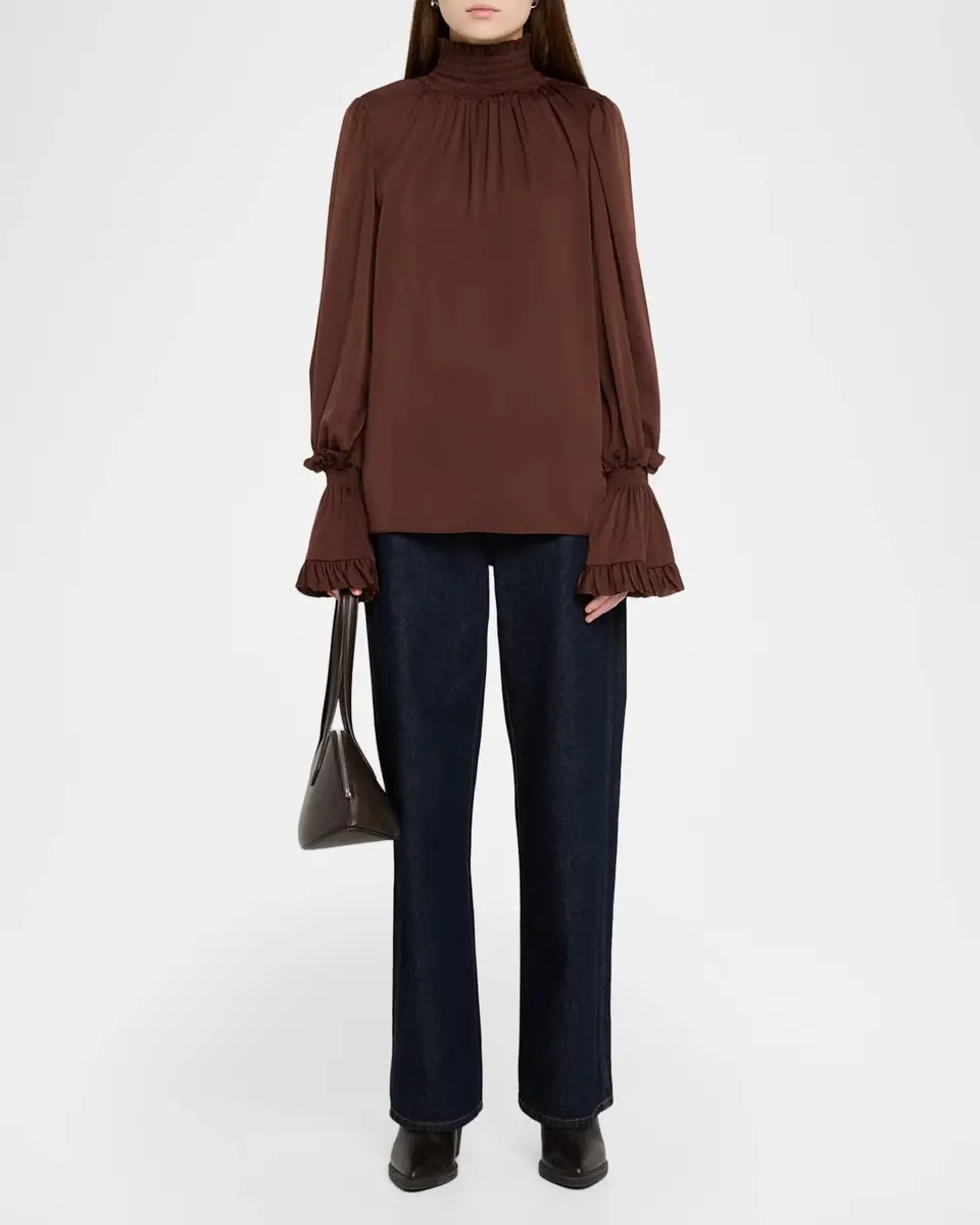Kobi Halperin Maxine Smocked Blouse | Thumbnail 2