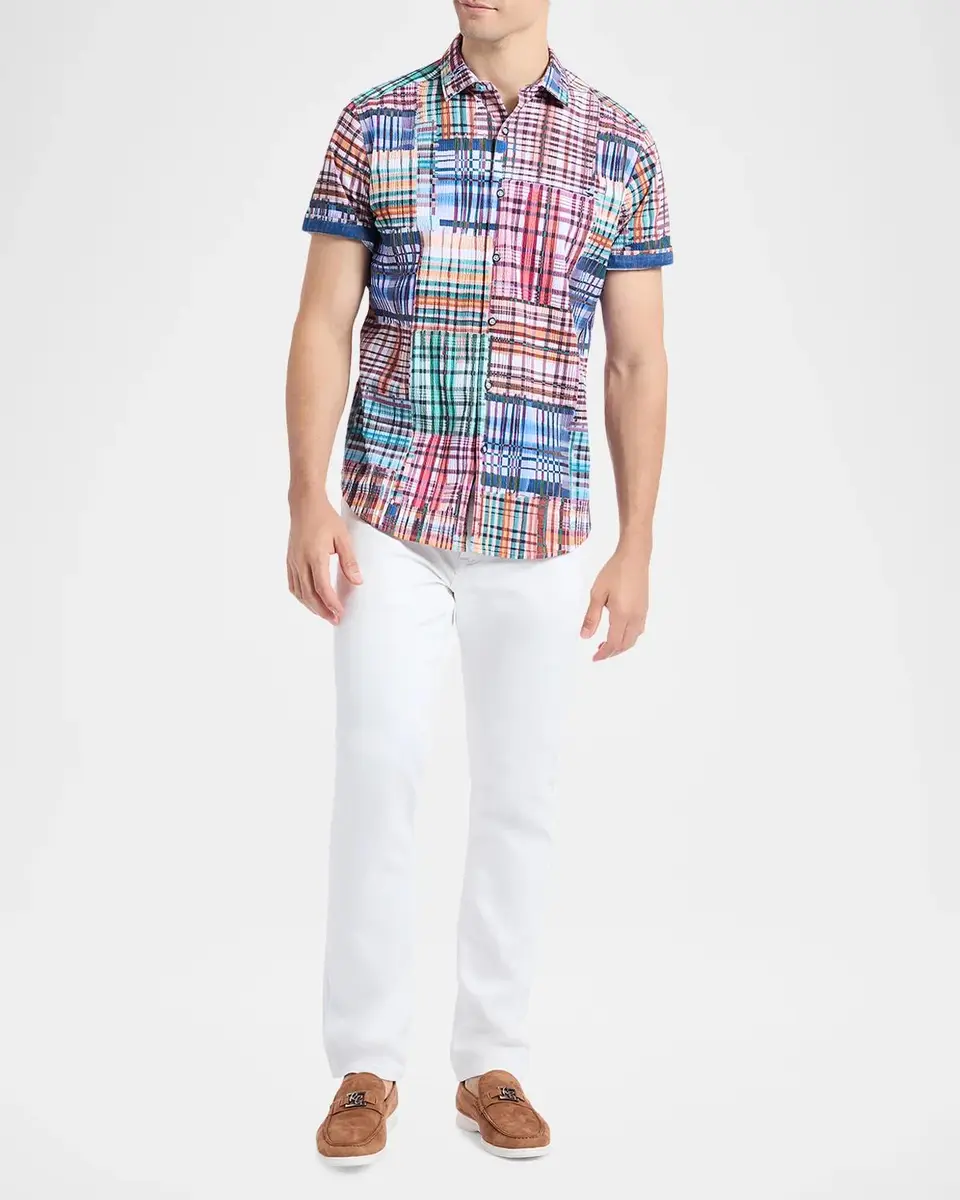 Robert Graham Murdoch Plaid Cotton Short-Sleeve Shirt | Thumbnail 2 Robert Graham Murdoch Plaid Cotton Short-Sleeve Shirt | Thumbnail 2