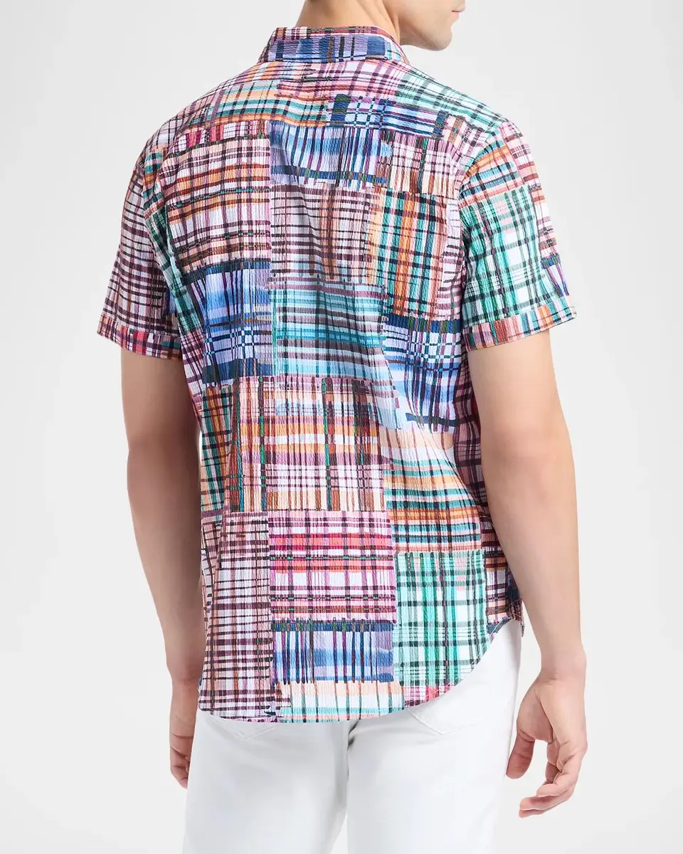 Robert Graham Murdoch Plaid Cotton Short-Sleeve Shirt | Thumbnail 3 Robert Graham Murdoch Plaid Cotton Short-Sleeve Shirt | Thumbnail 3