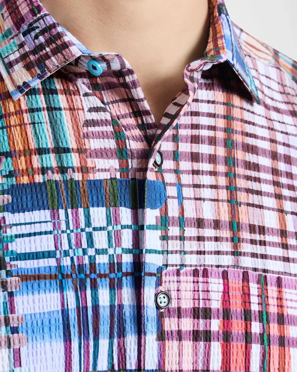 Robert Graham Murdoch Plaid Cotton Short-Sleeve Shirt | Thumbnail 6 Robert Graham Murdoch Plaid Cotton Short-Sleeve Shirt | Thumbnail 6