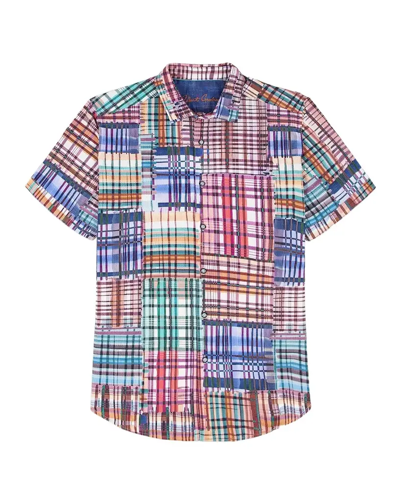 Robert Graham Murdoch Plaid Cotton Short-Sleeve Shirt
