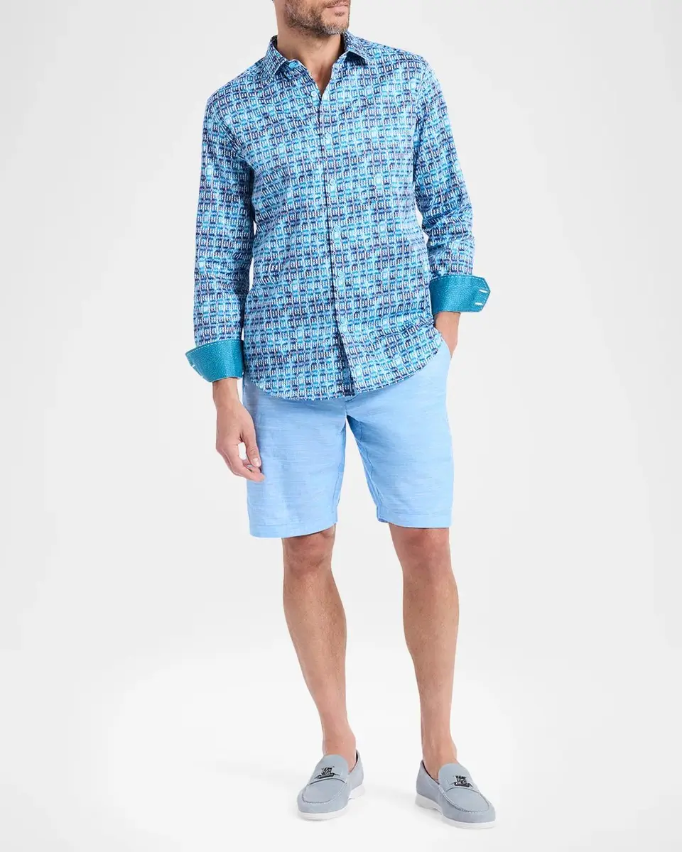 Robert Graham Westmoreland Geometric Stretch-Cotton Shirt | Thumbnail 2
