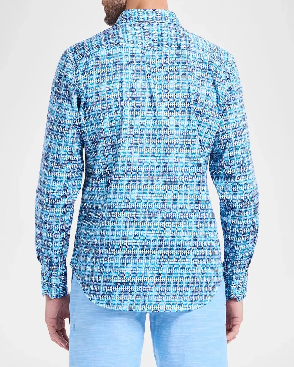 Robert Graham Westmoreland Geometric Stretch-Cotton Shirt | Thumbnail 3