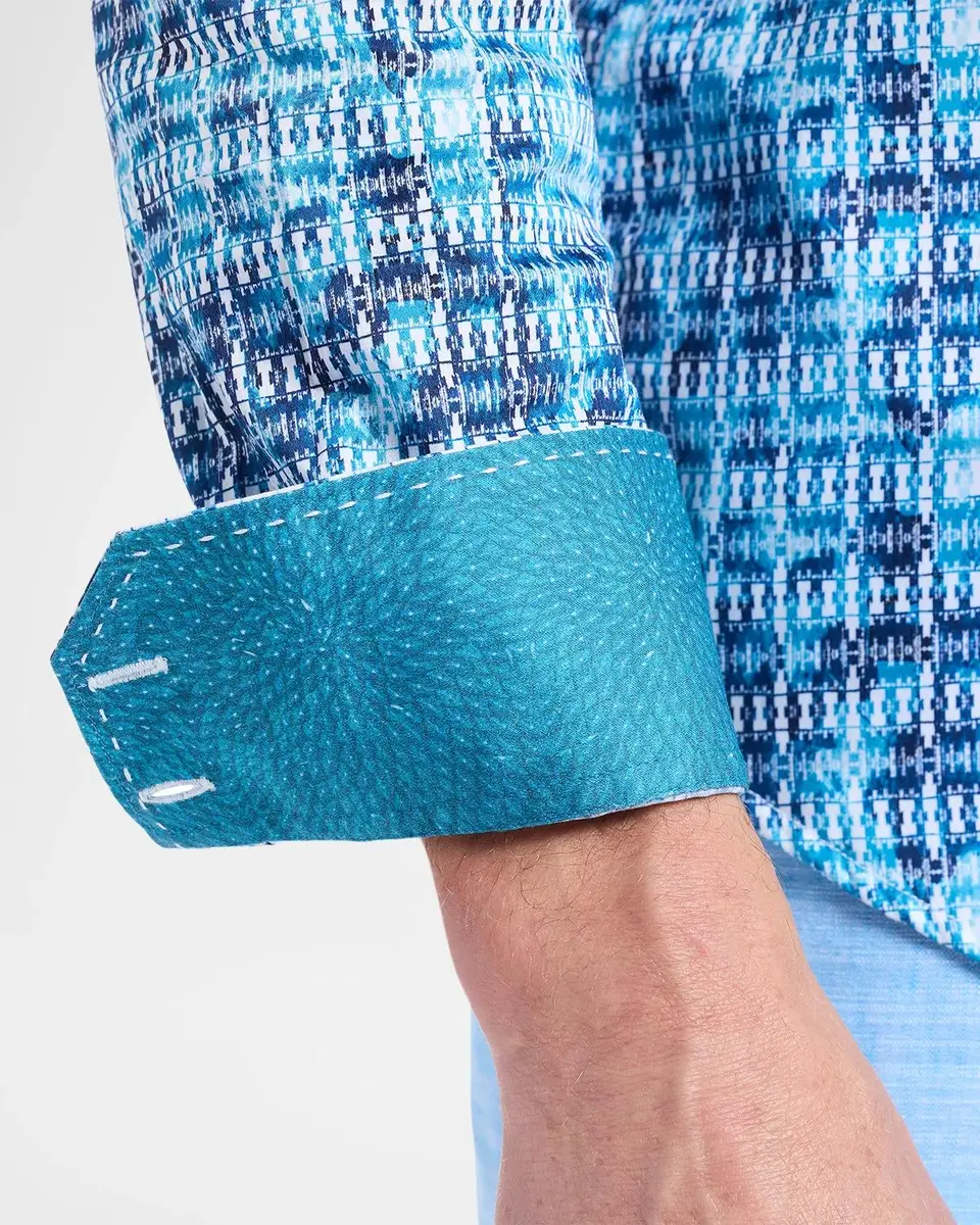 Robert Graham Westmoreland Geometric Stretch-Cotton Shirt | Thumbnail 5