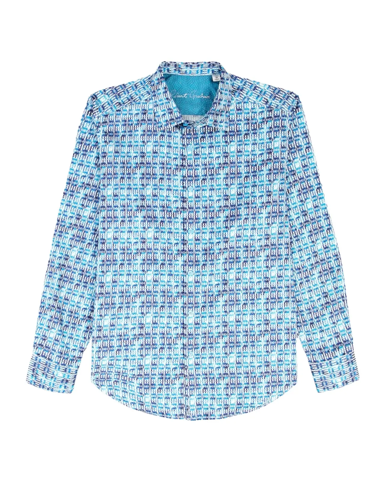 Robert Graham Westmoreland Geometric Stretch-Cotton Shirt