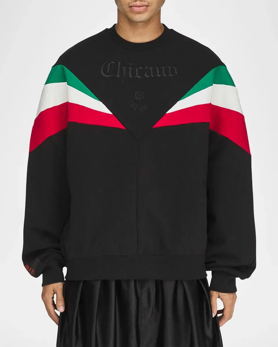 Adidas Men's x Willy Chavarria Chicano Cotton Sweatshirt | Thumbnail 4