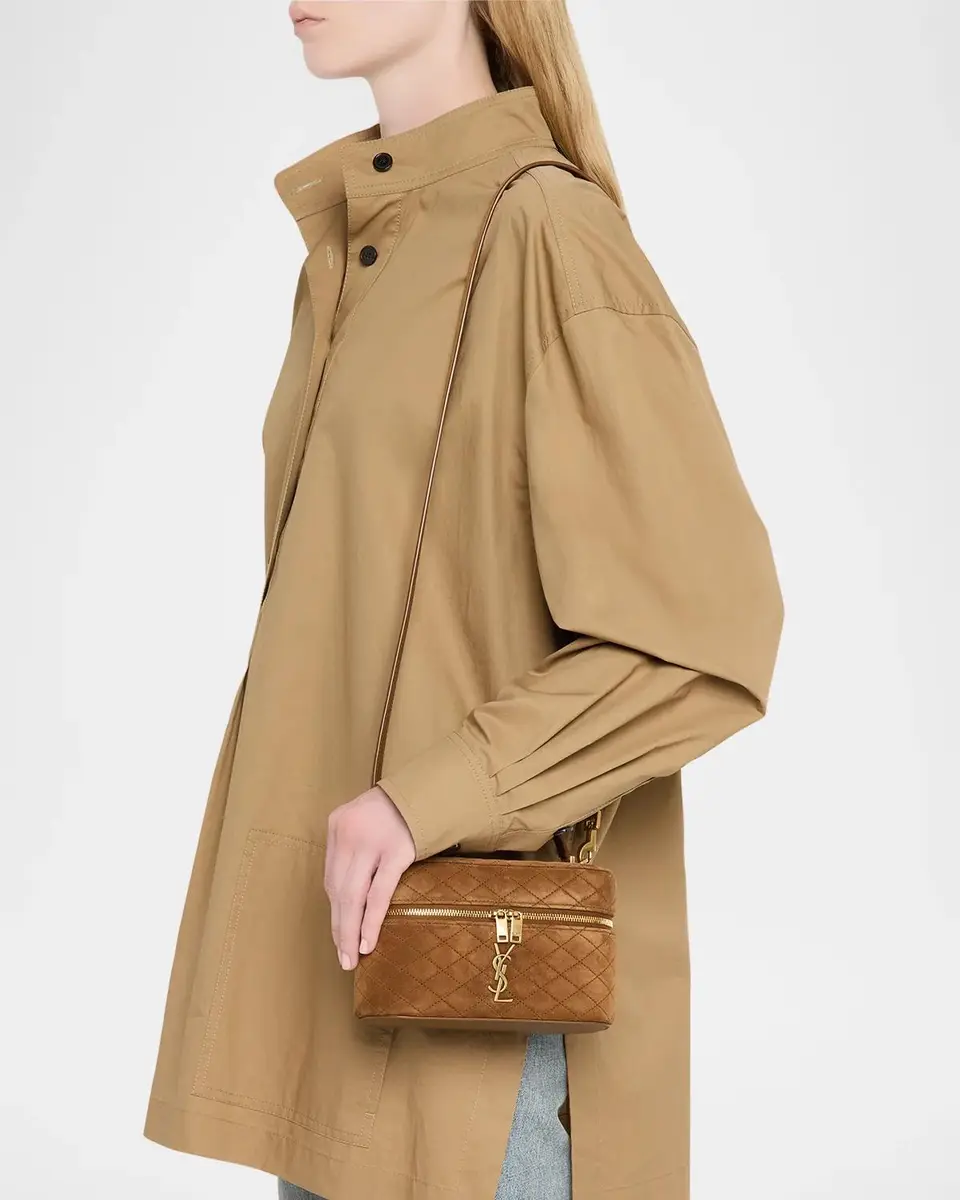 Saint Laurent Gaby Mini Suede Vanity Bag | Thumbnail 2 Saint Laurent Gaby Mini Suede Vanity Bag | Thumbnail 2