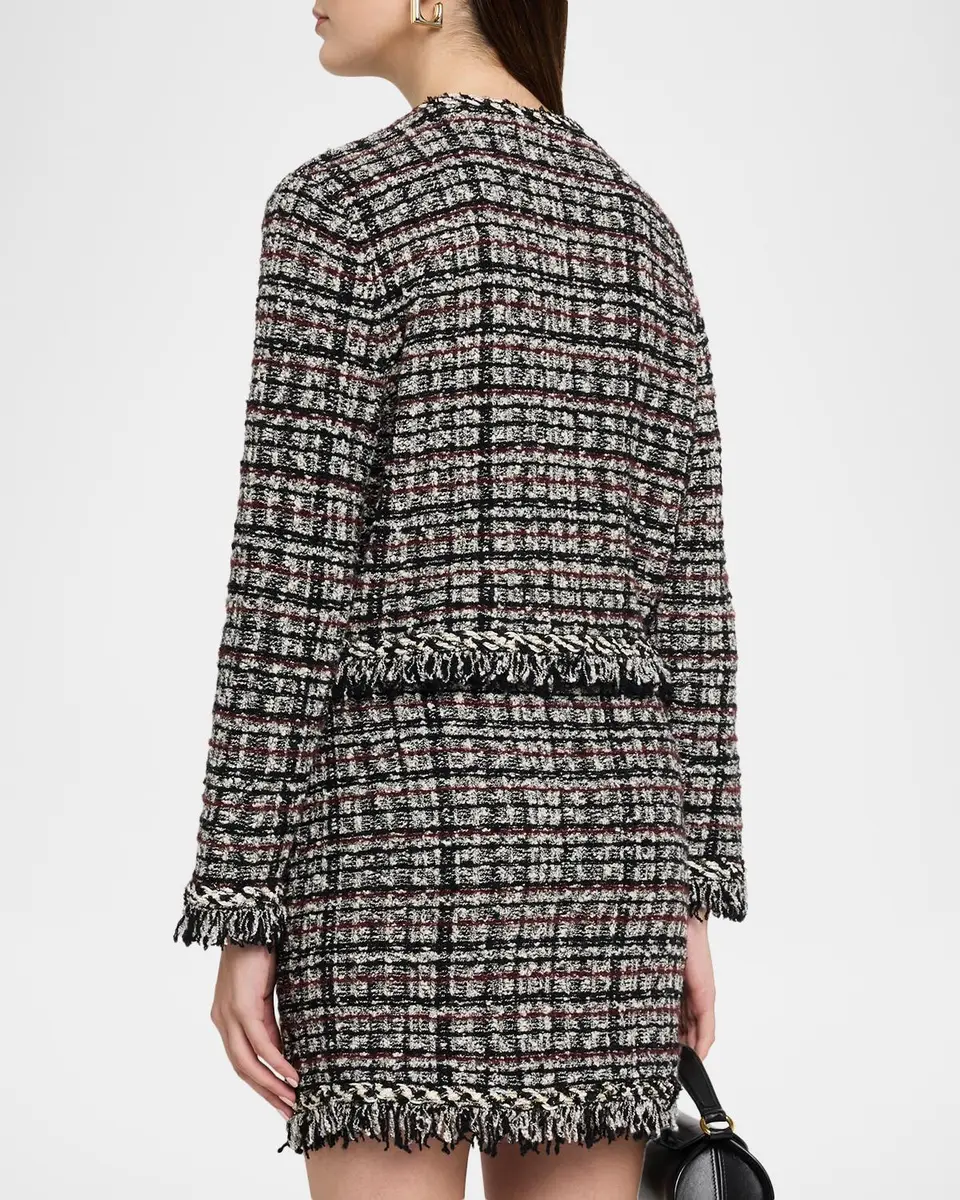 Milly Daphne Fringe Tweed Jacket | Thumbnail 3 Milly Daphne Fringe Tweed Jacket | Thumbnail 3