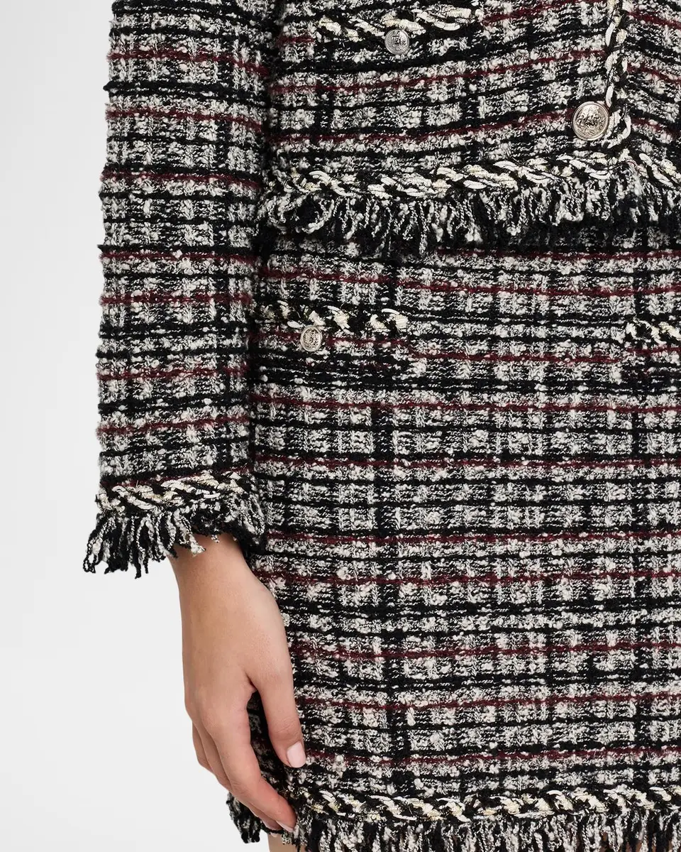 Milly Daphne Fringe Tweed Jacket | Thumbnail 5 Milly Daphne Fringe Tweed Jacket | Thumbnail 5