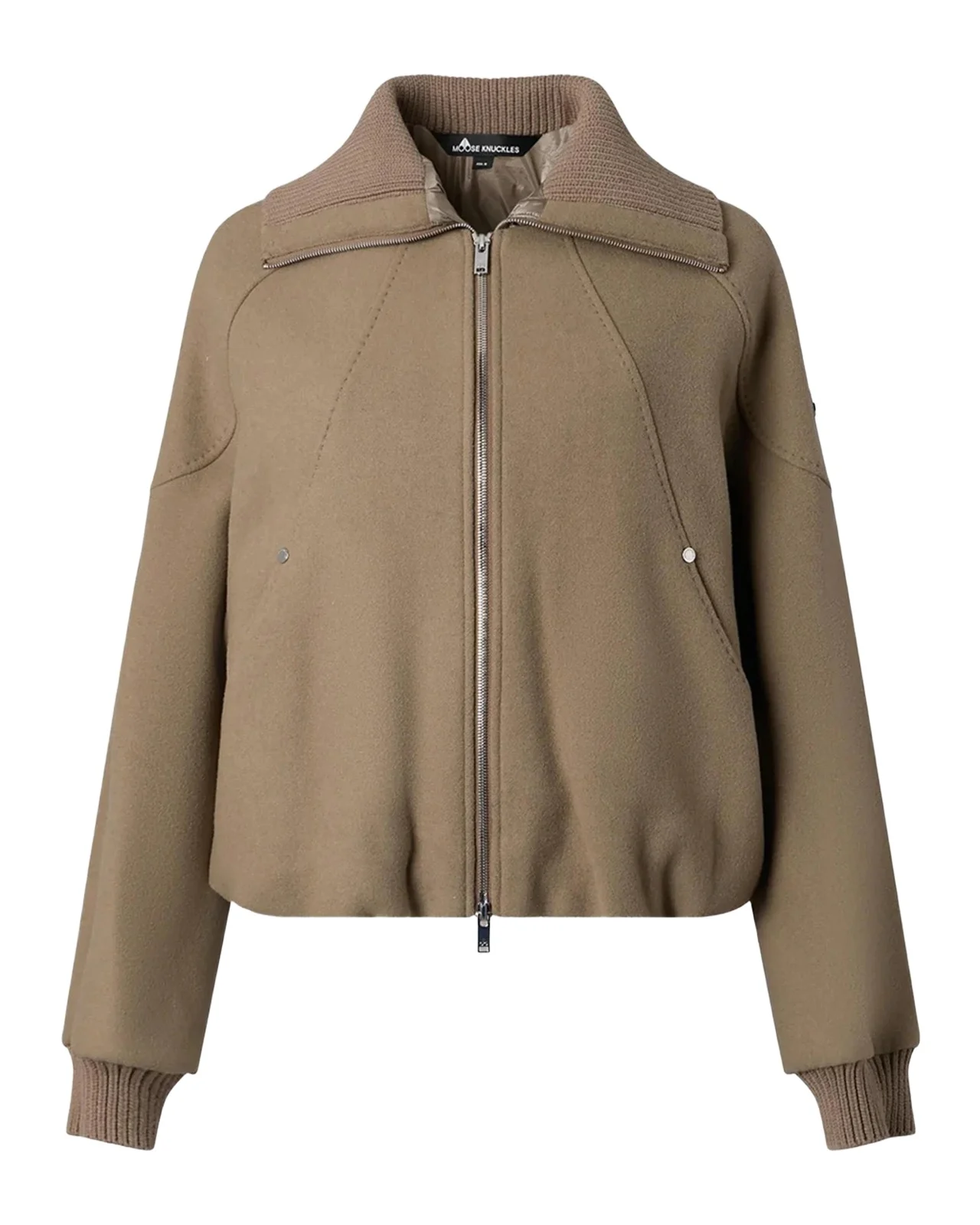 Moose Knuckles Grid 3-In-1 Wool Bomber Jacket