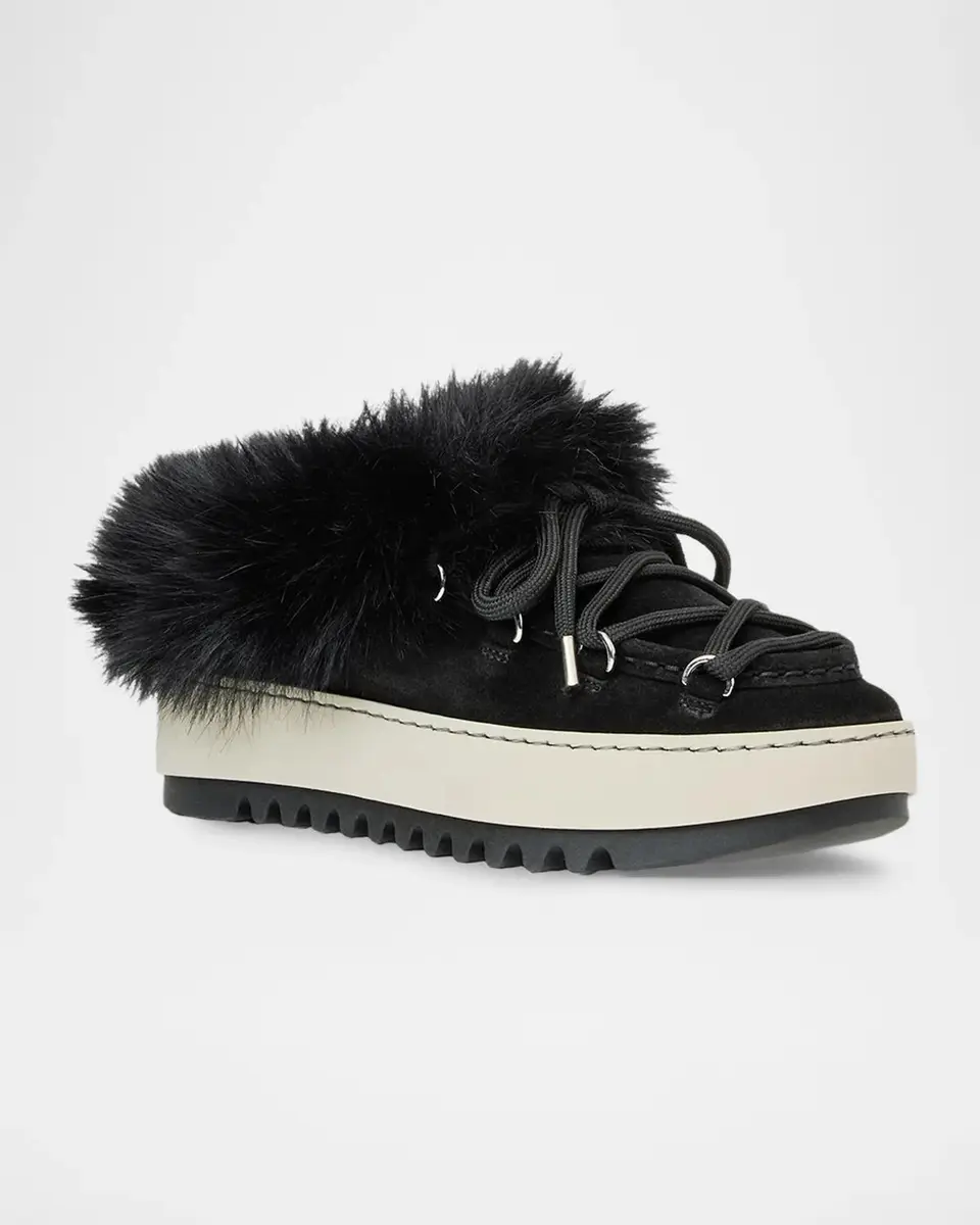 Aquatalia Anise Shearling-Lined Waterproof Suede Mules | Thumbnail 2 Aquatalia Anise Shearling-Lined Waterproof Suede Mules | Thumbnail 2