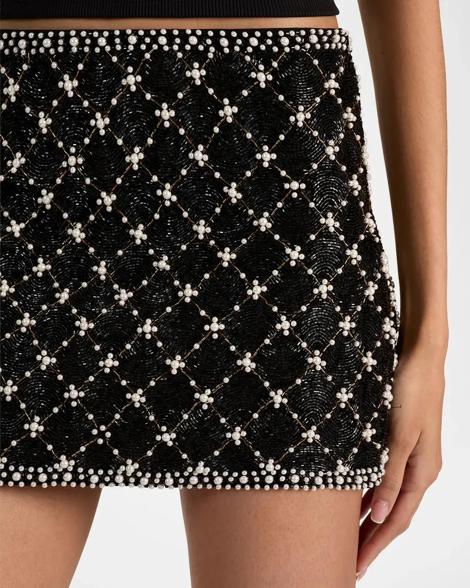 Alice + Olivia Rubi Embellished A-Line Mini Skirt | Thumbnail 5 Alice + Olivia Rubi Embellished A-Line Mini Skirt | Thumbnail 5