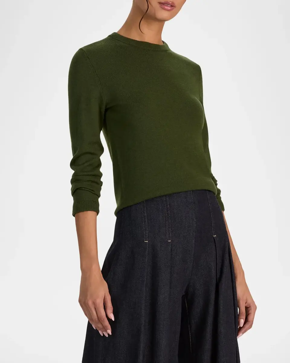 Alice + Olivia Porla Wool-Blend Spread-Collar Sweater | Thumbnail 6