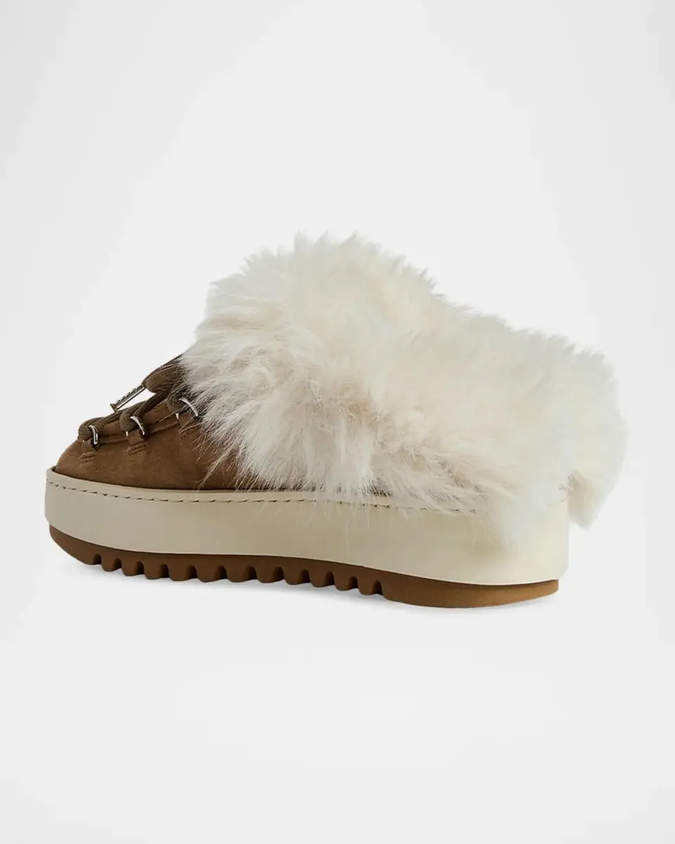 Aquatalia Anise Shearling-Lined Waterproof Suede Mules | Thumbnail 3 Aquatalia Anise Shearling-Lined Waterproof Suede Mules | Thumbnail 3