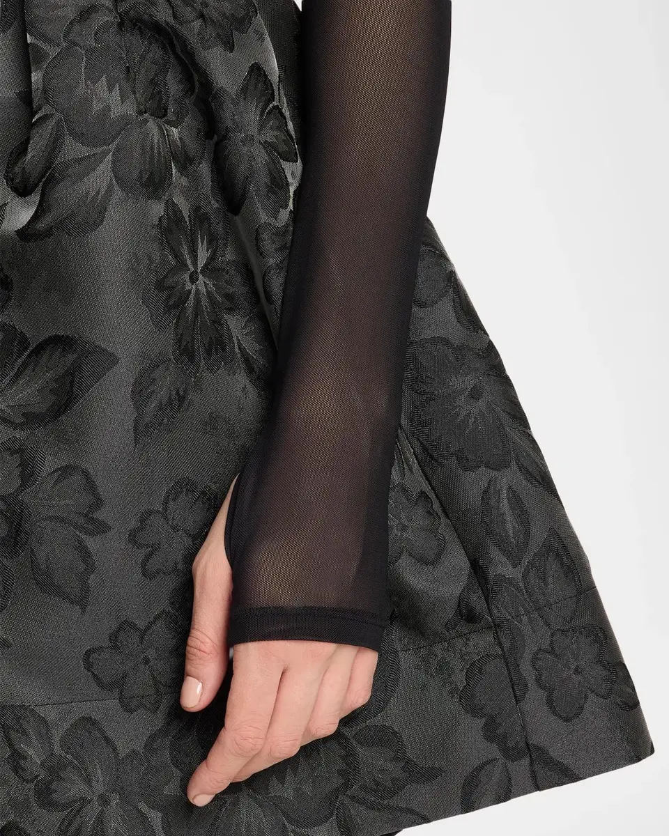 Alice + Olivia Chara Combo Drop-Waist Mini Dress | Thumbnail 5 Alice + Olivia Chara Combo Drop-Waist Mini Dress | Thumbnail 5