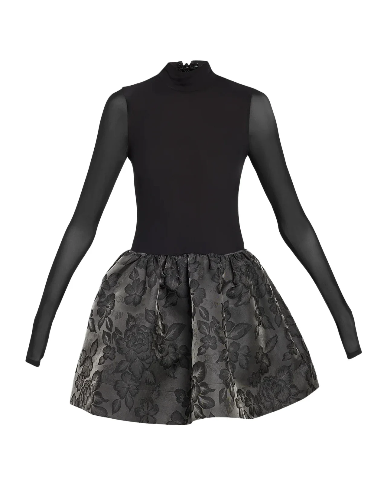 Chara Combo Drop-Waist Mini Dress Chara Combo Drop-Waist Mini Dress