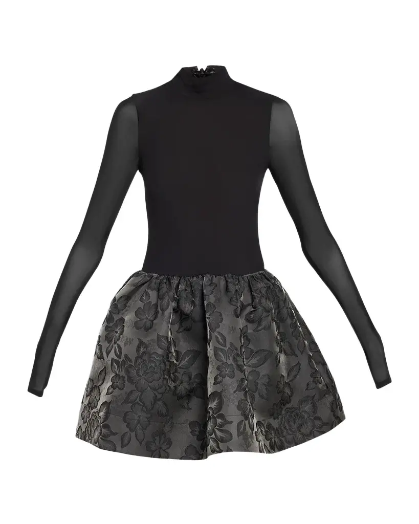 Chara Combo Drop-Waist Mini Dress Chara Combo Drop-Waist Mini Dress