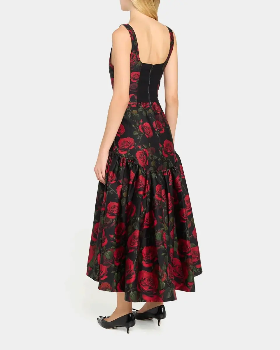 Alice + Olivia Diana Structured Midi Dress | Thumbnail 3 Alice + Olivia Diana Structured Midi Dress | Thumbnail 3