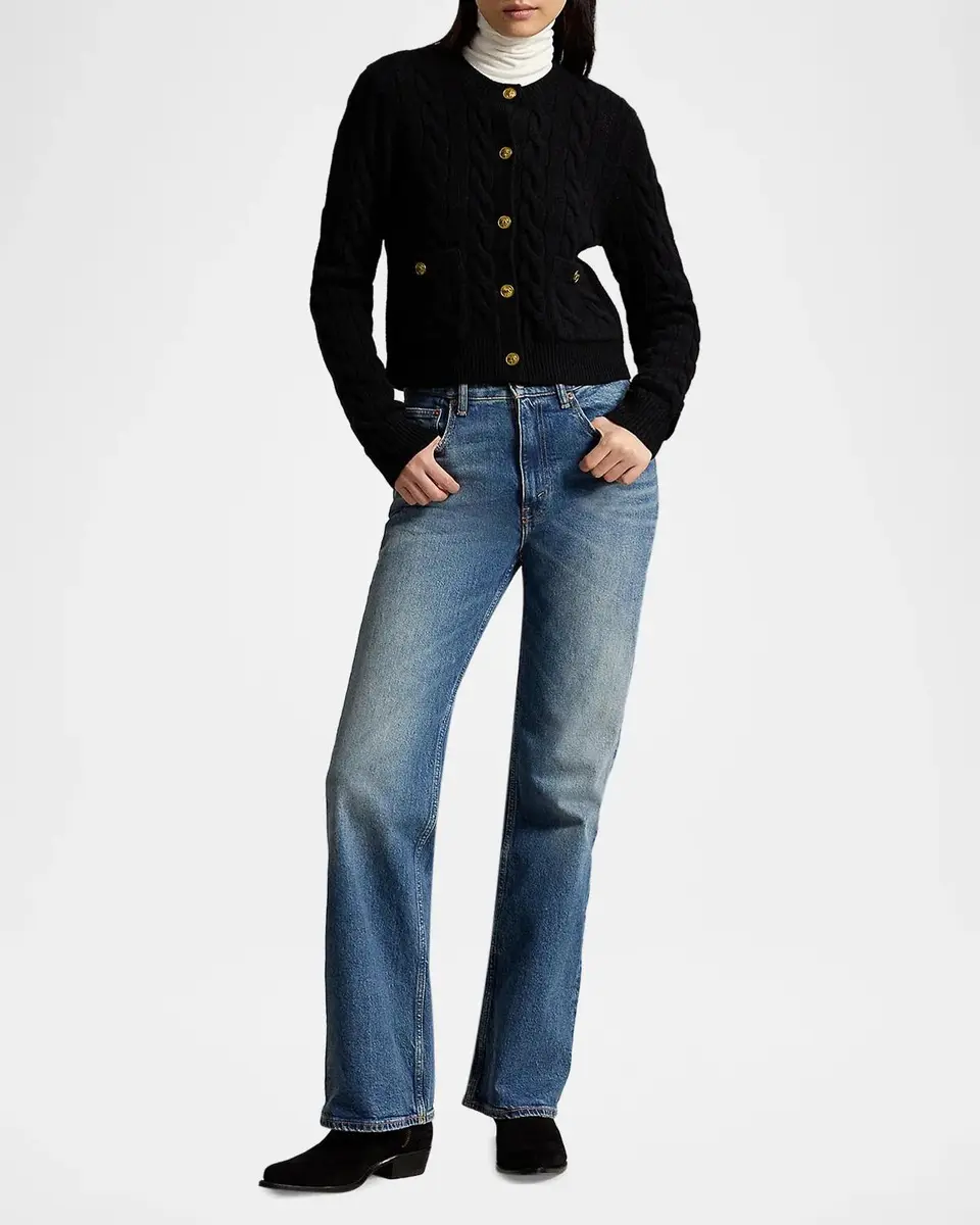 Polo Ralph Lauren Wool-Cashmere Cable-Knit Cardigan | Thumbnail 2