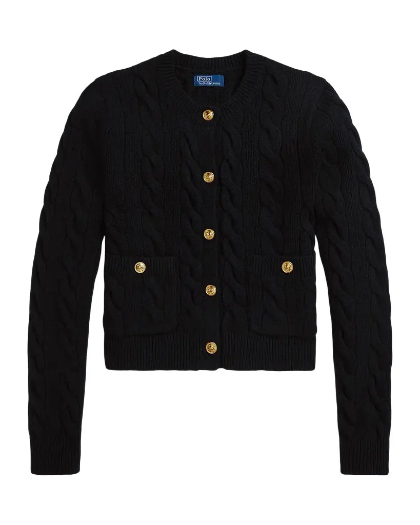 Wool-Cashmere Cable-Knit Cardigan Wool-Cashmere Cable-Knit Cardigan