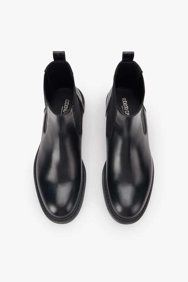 Roberto Cavalli Black Chelsea Boots With Pull Tabs | Thumbnail 4 Roberto Cavalli Black Chelsea Boots With Pull Tabs | Thumbnail 4