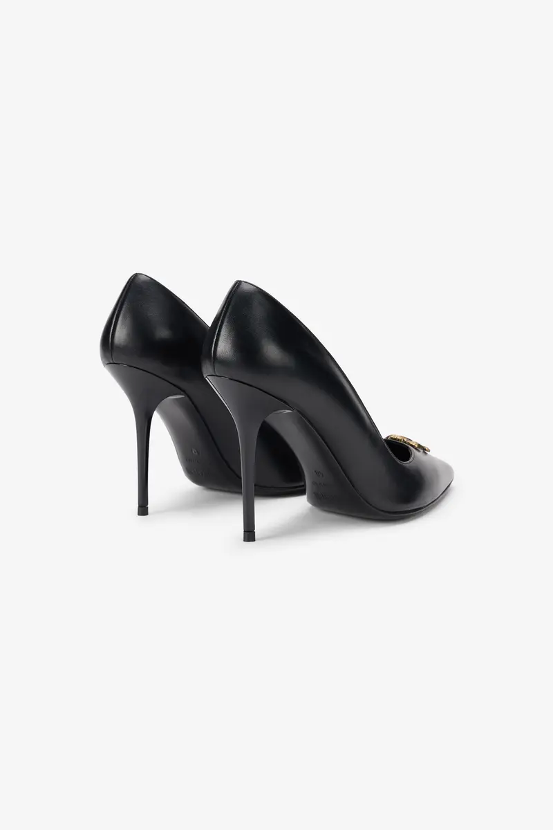 Roberto Cavalli Black Pumps With Gold Bee Detail | Thumbnail 3 Roberto Cavalli Black Pumps With Gold Bee Detail | Thumbnail 3