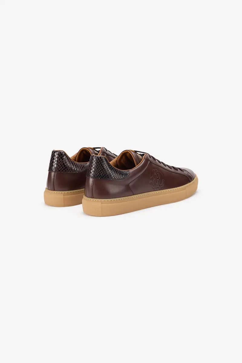Roberto Cavalli Brown Sneakers With Gum Sole | Thumbnail 3 Roberto Cavalli Brown Sneakers With Gum Sole | Thumbnail 3
