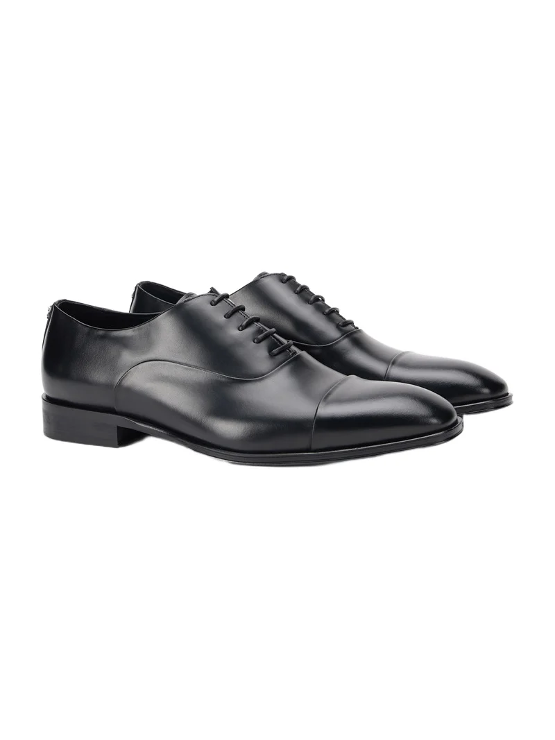 Roberto Cavalli Derby Shoes Black Cap-Toe