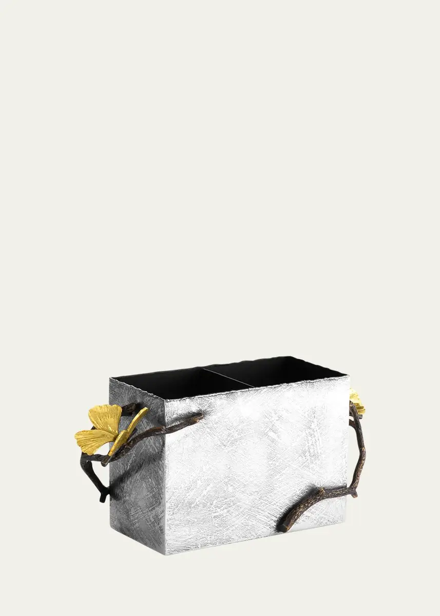 Michael Aram Butterfly Ginkgo Two-Compartment Cutlery Caddy | Thumbnail 2 Michael Aram Butterfly Ginkgo Two-Compartment Cutlery Caddy | Thumbnail 2