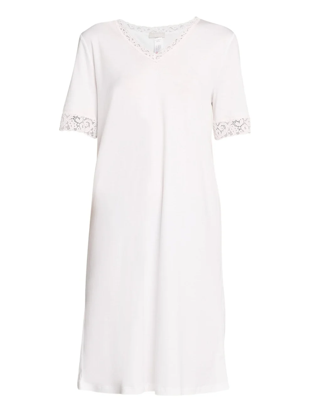 Moments Short Sleeve Lace Cotton Nightgown