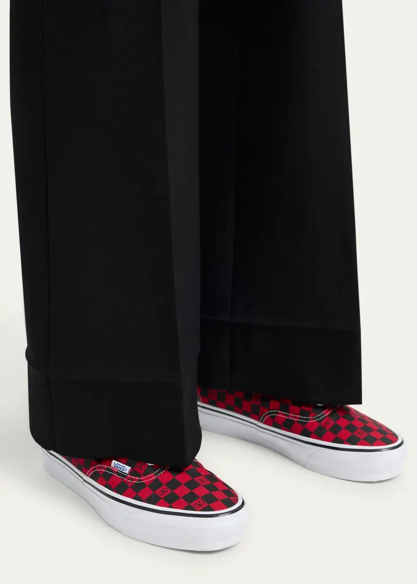 Valentino Garavani x Vans Men's Tess St VLogo Check Canvas Low-Top Sneakers | Thumbnail 2 Valentino Garavani x Vans Men's Tess St VLogo Check Canvas Low-Top Sneakers | Thumbnail 2