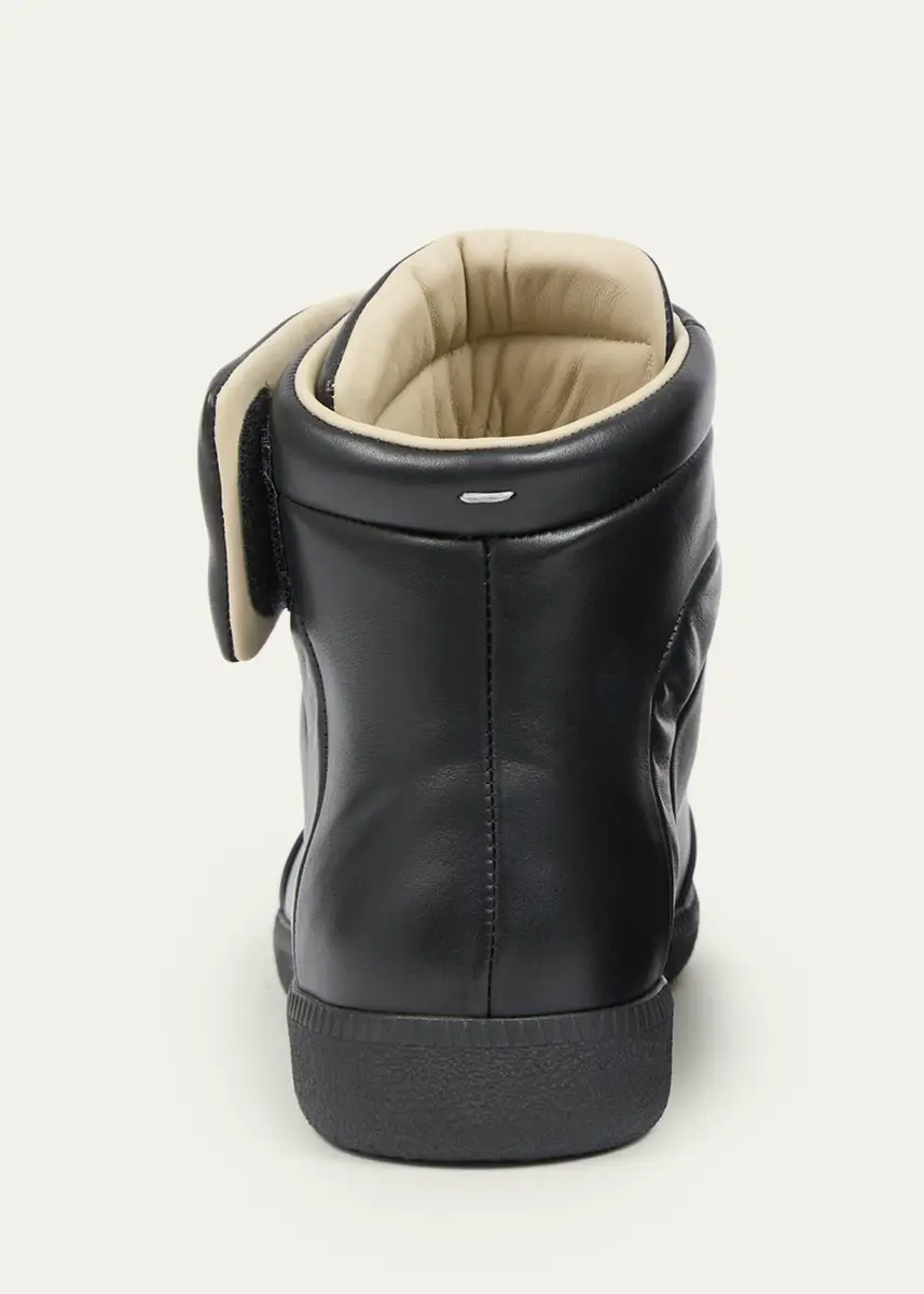 Maison Margiela Men's Future Leather High-Top Sneakers | Thumbnail 3 Maison Margiela Men's Future Leather High-Top Sneakers | Thumbnail 3