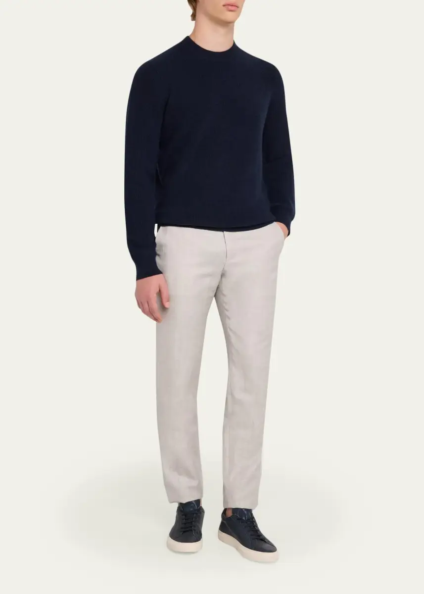 Guest In Residence Men's Cashmerer Rib Allday Crew-Neck Shirt | Thumbnail 6