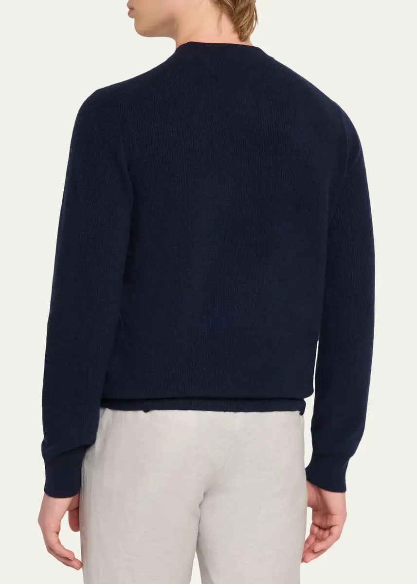 Guest In Residence Men's Cashmerer Rib Allday Crew-Neck Shirt | Thumbnail 7