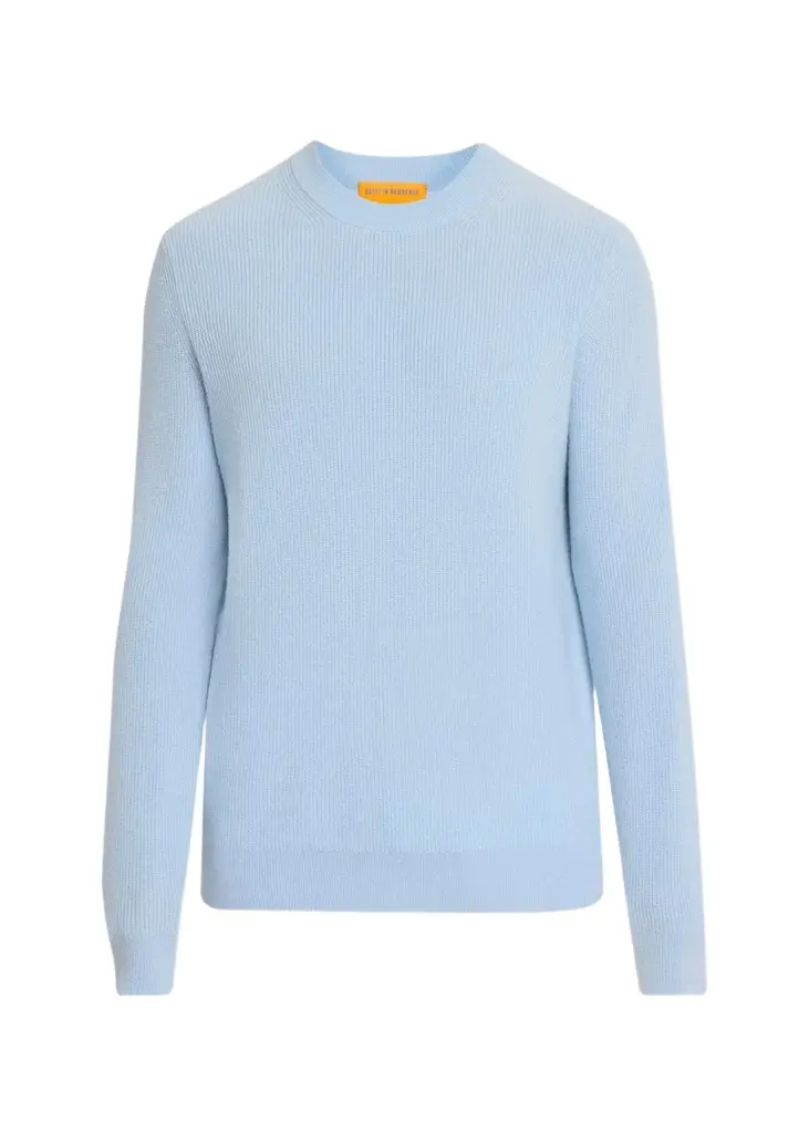 Guest In Residence Men's Cashmerer Rib Allday Crew-Neck Shirt