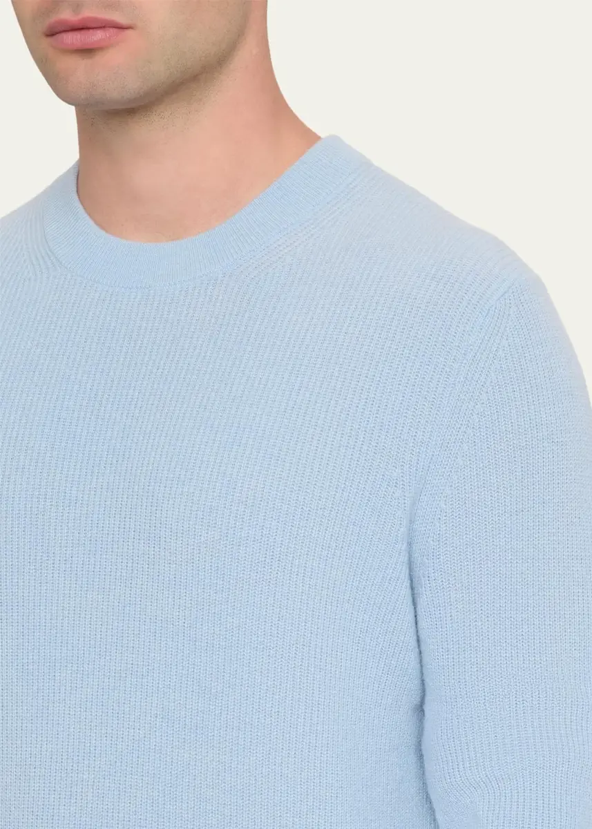 Guest In Residence Men's Cashmerer Rib Allday Crew-Neck Shirt | Thumbnail 5
