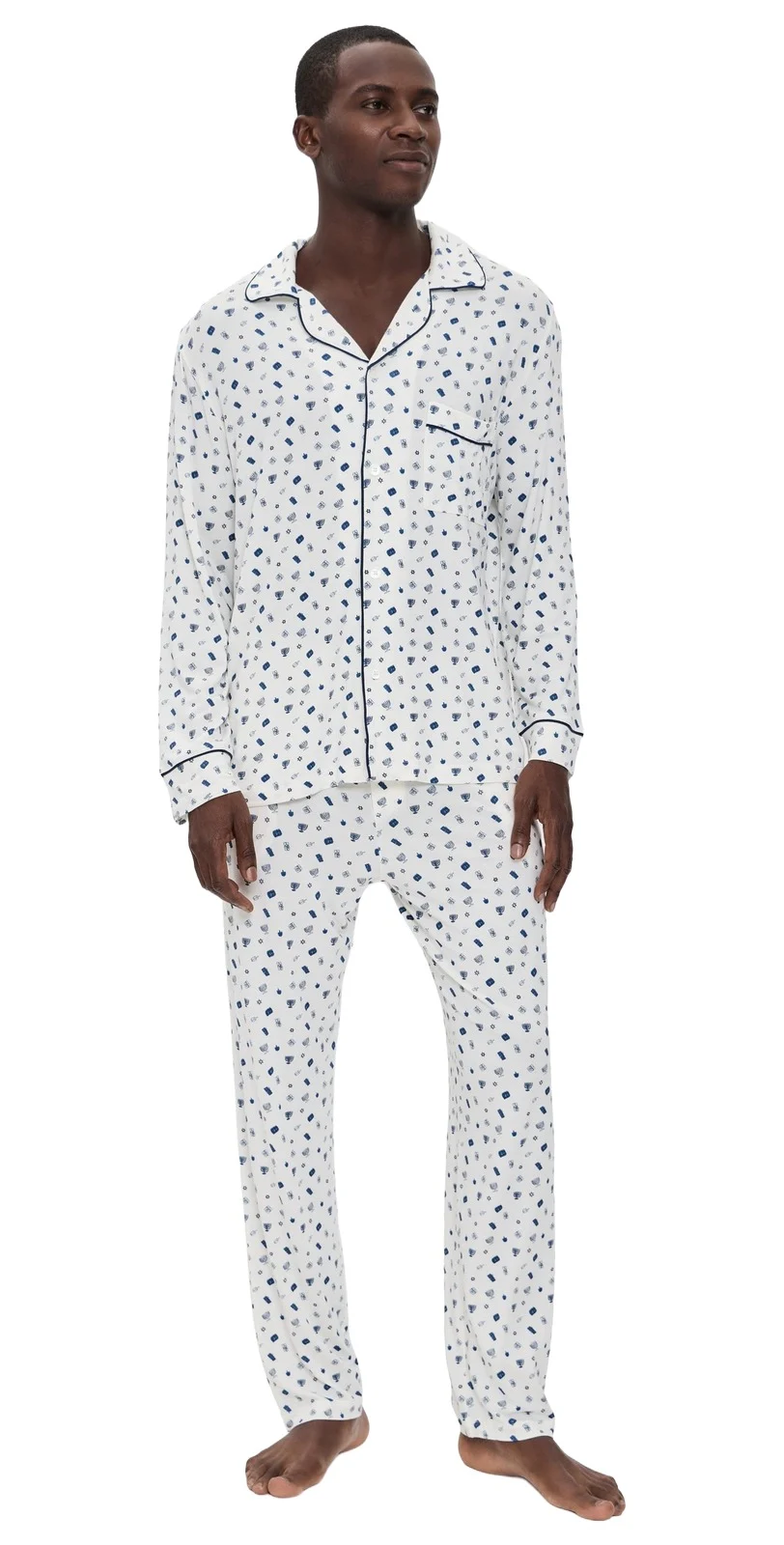 William Printed Pajama Set
