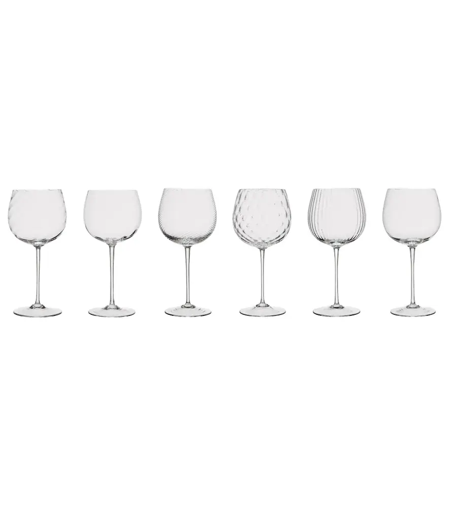 NasonMoretti Tolomeo set of 6 red wine glasses