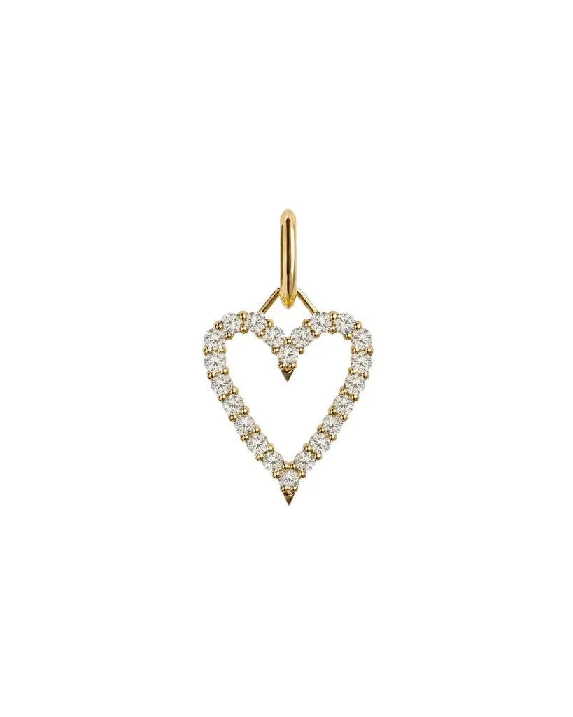Jennifer Fisher Floating Diamond Heart Charm